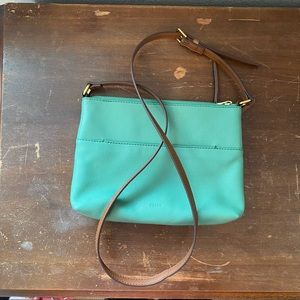 Fossil leather crossbody bag